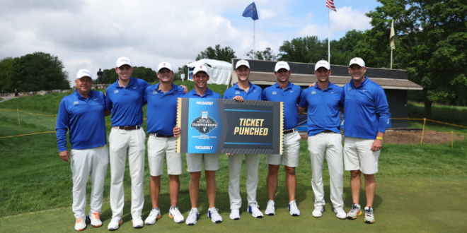 Florida advanced to its fourth consecutive NCAA men's golf championship and 57th overall.